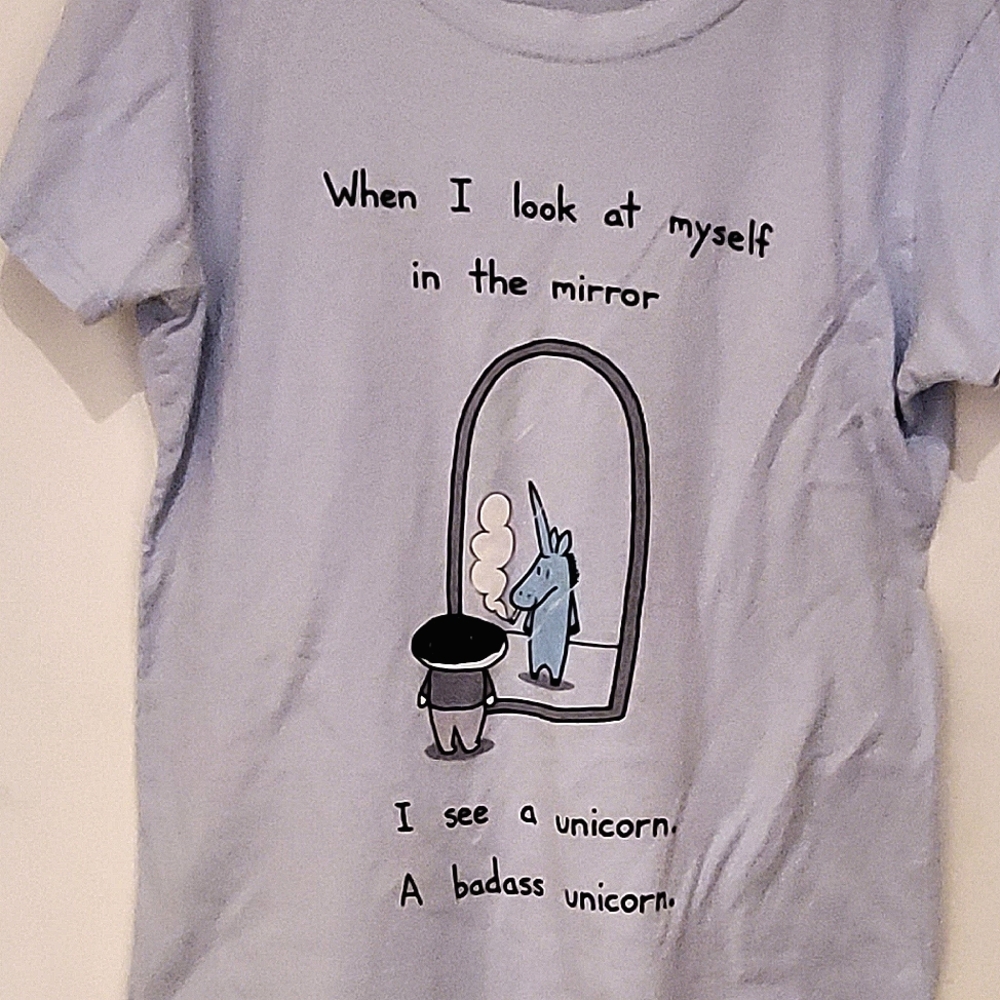 Dusty blue funny t shirt